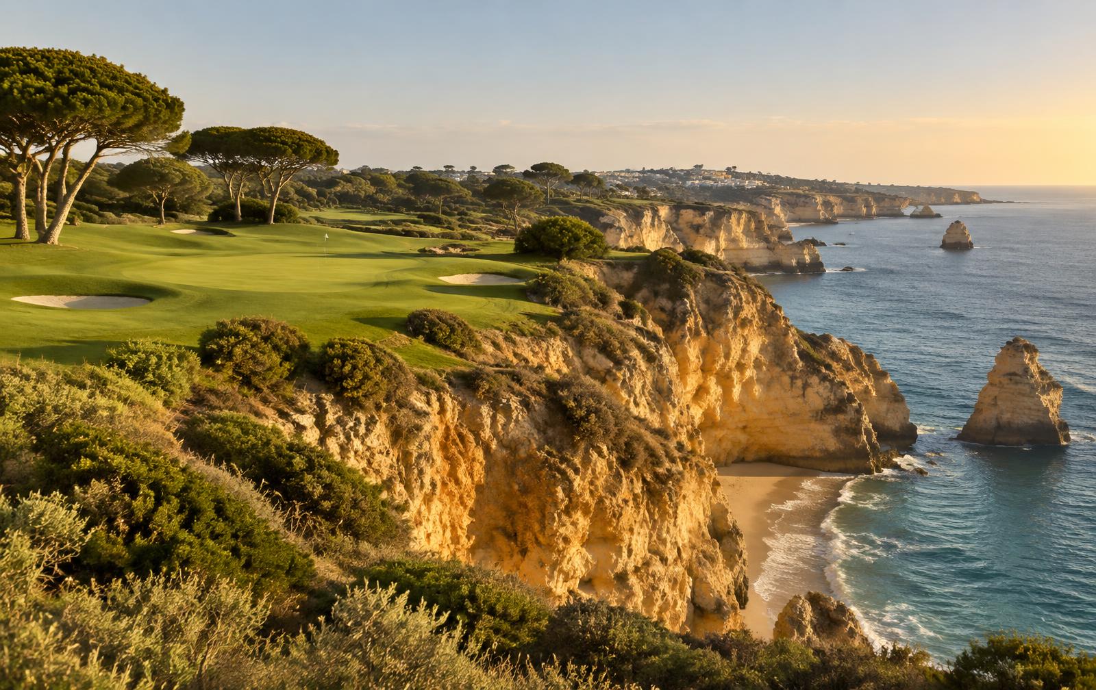 Clifftop golf course in Portugal's Algarve